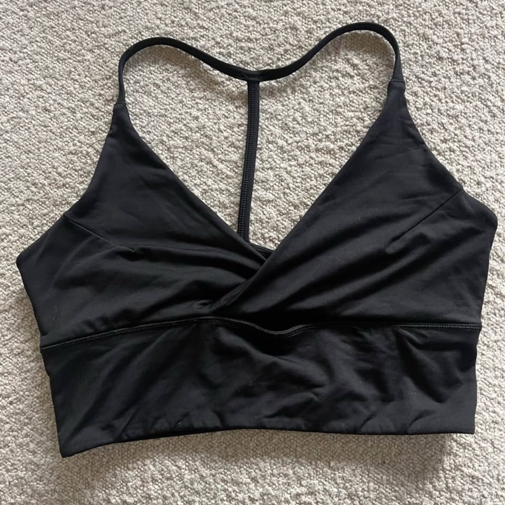 lululemon twist Black T-Back Crossover Bralette